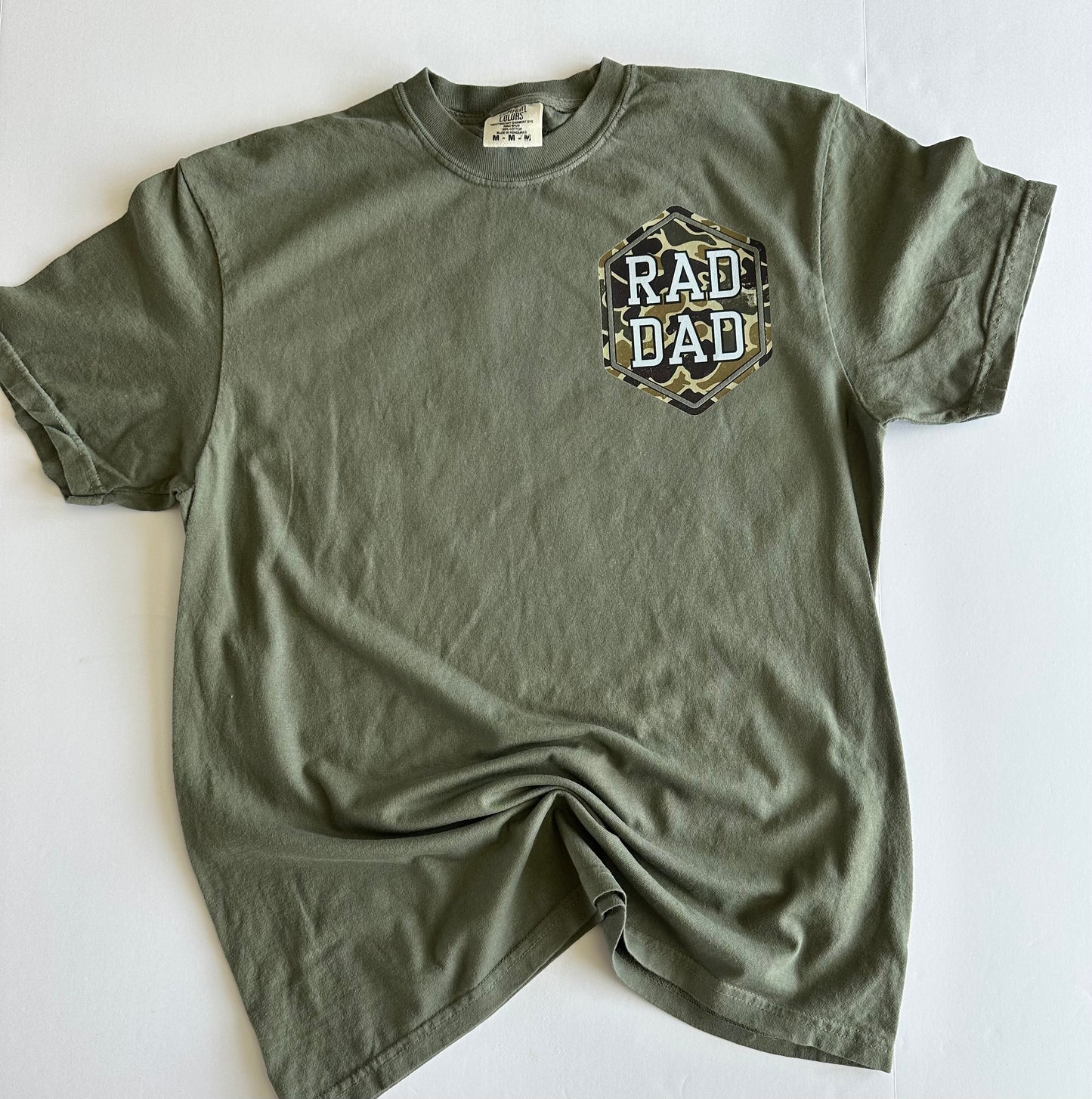 Camo Rad Dad Comfort Color Tee