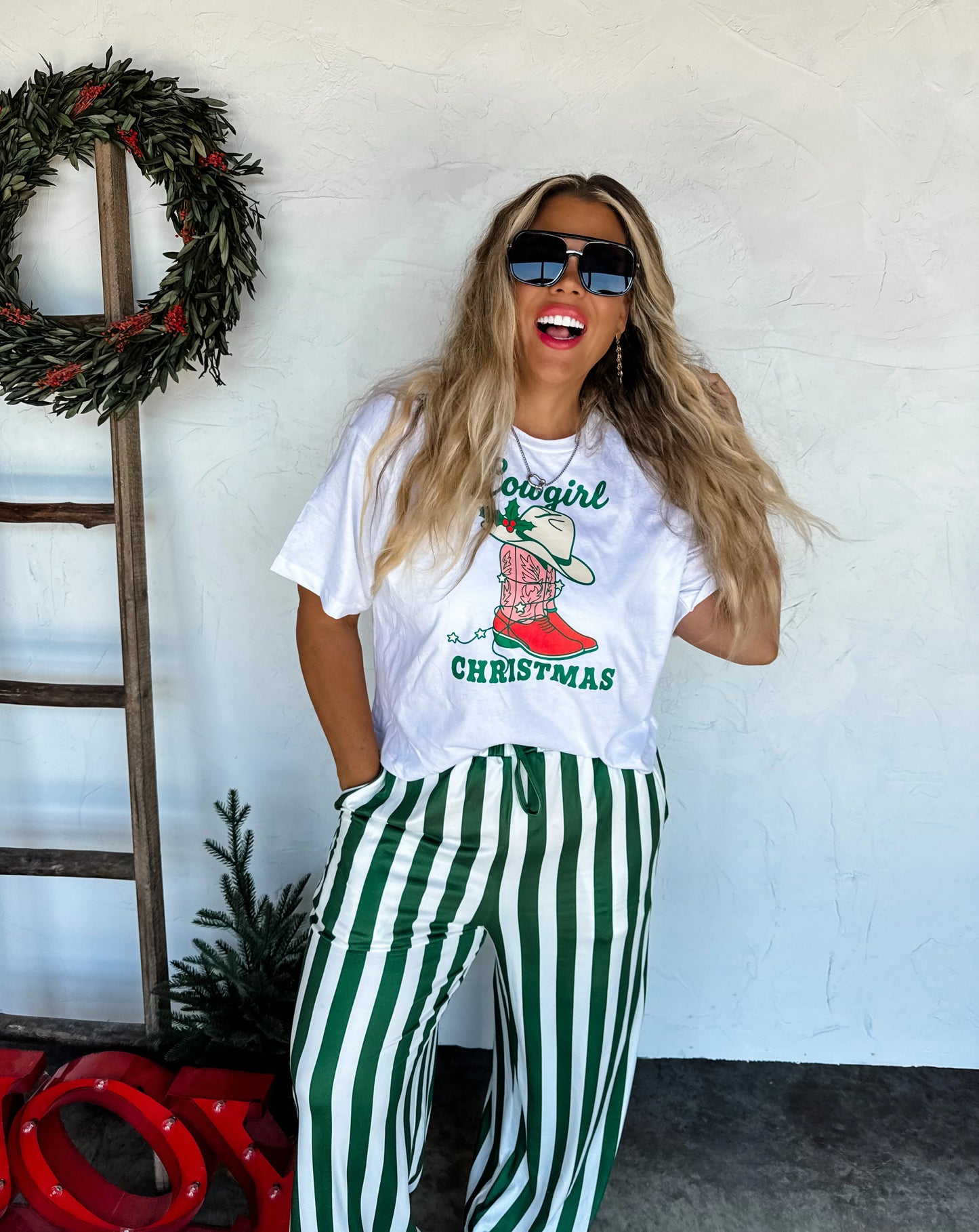 Cowgirl Western Christmas Graphic Tee RTS