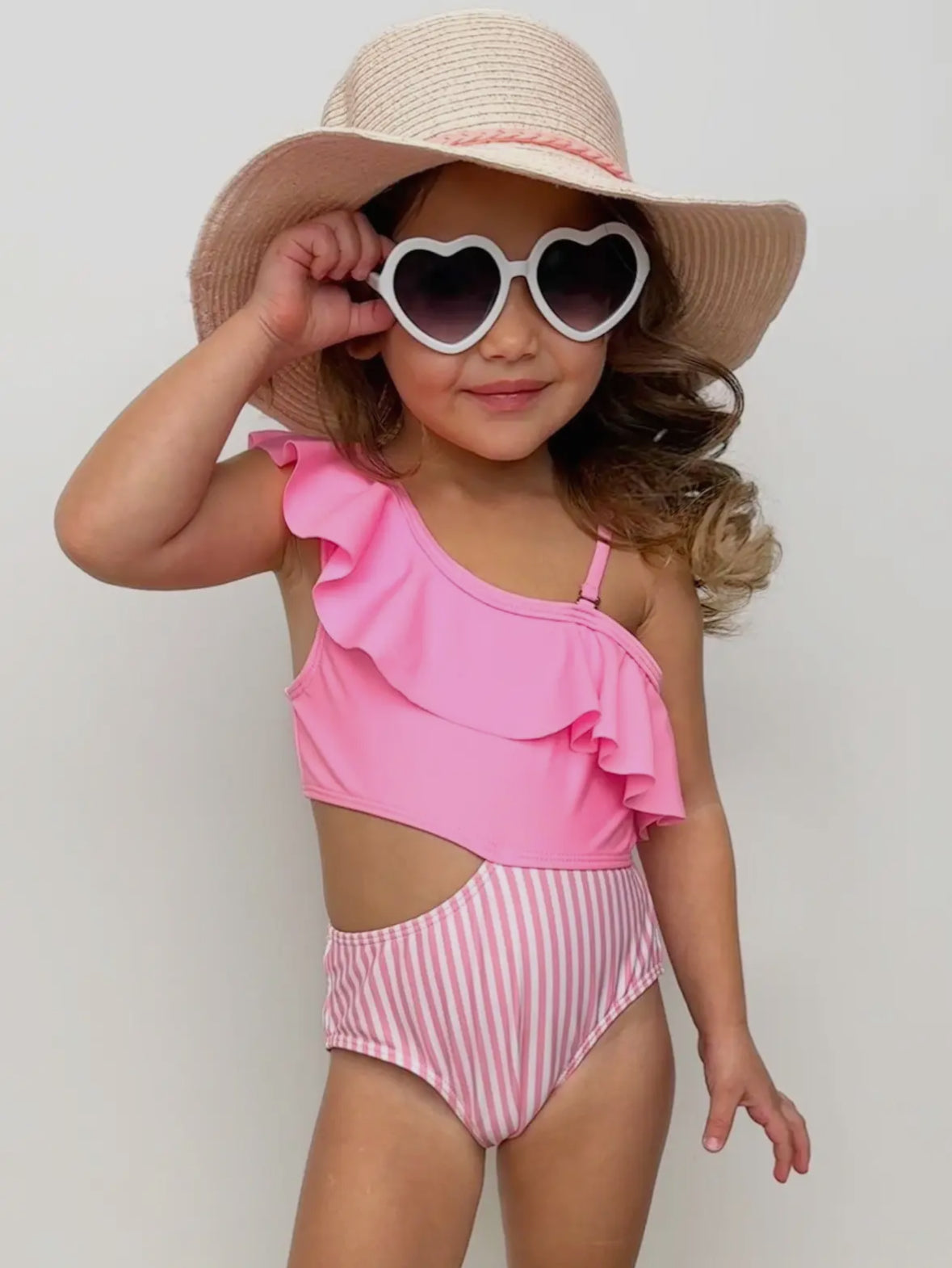 Penny Ruffle Cutout Swimmie RTS
