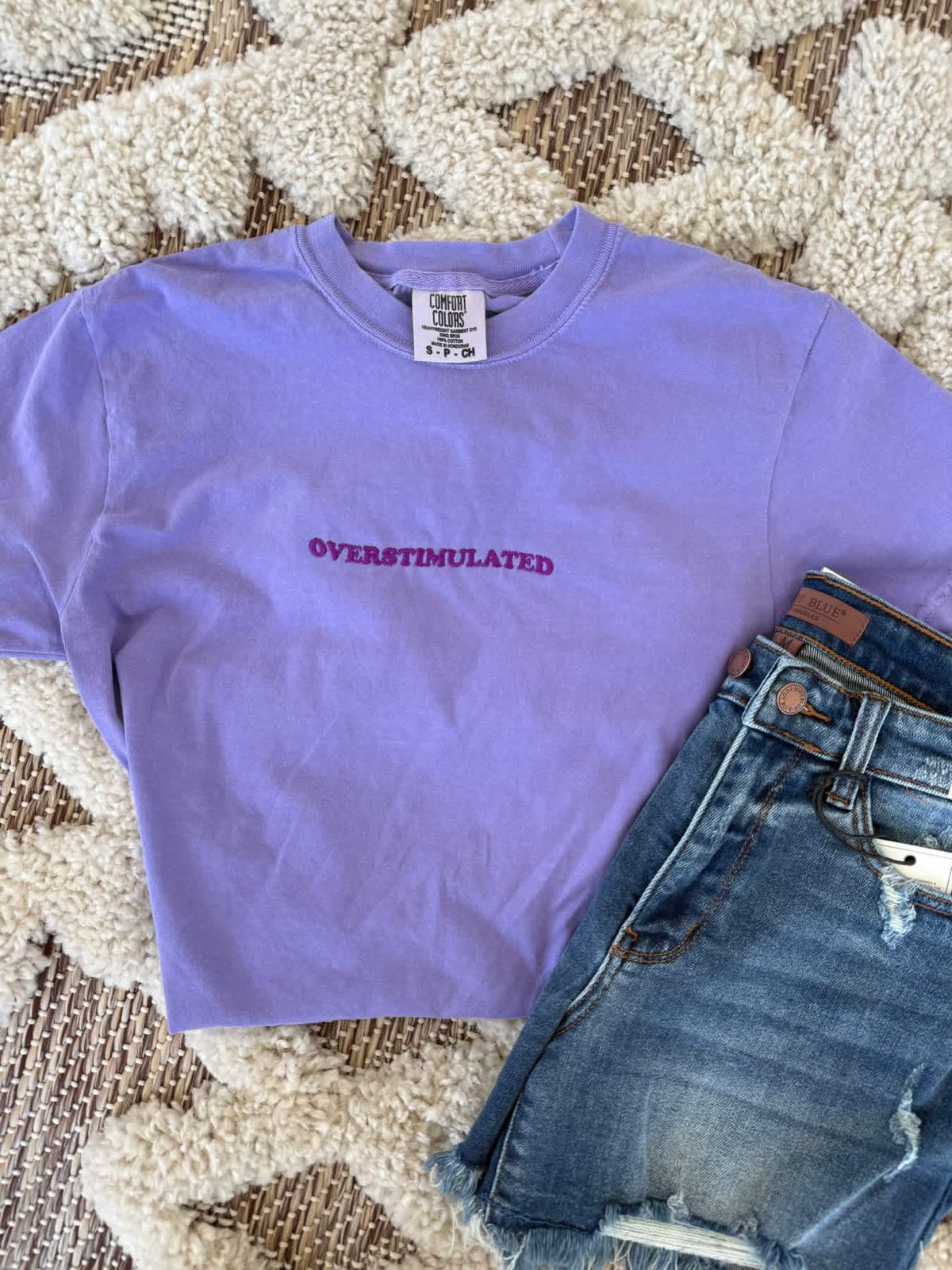 Overstimulated Embroidered Tee