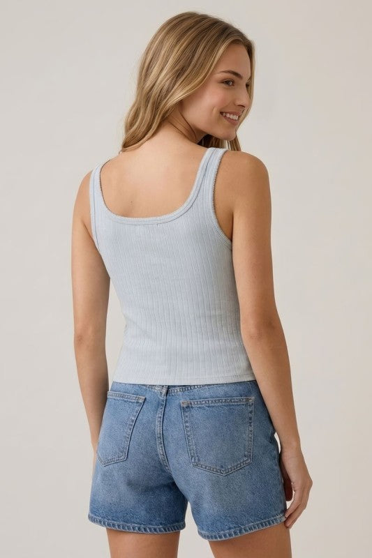 Contrast Trim Delilah Tank