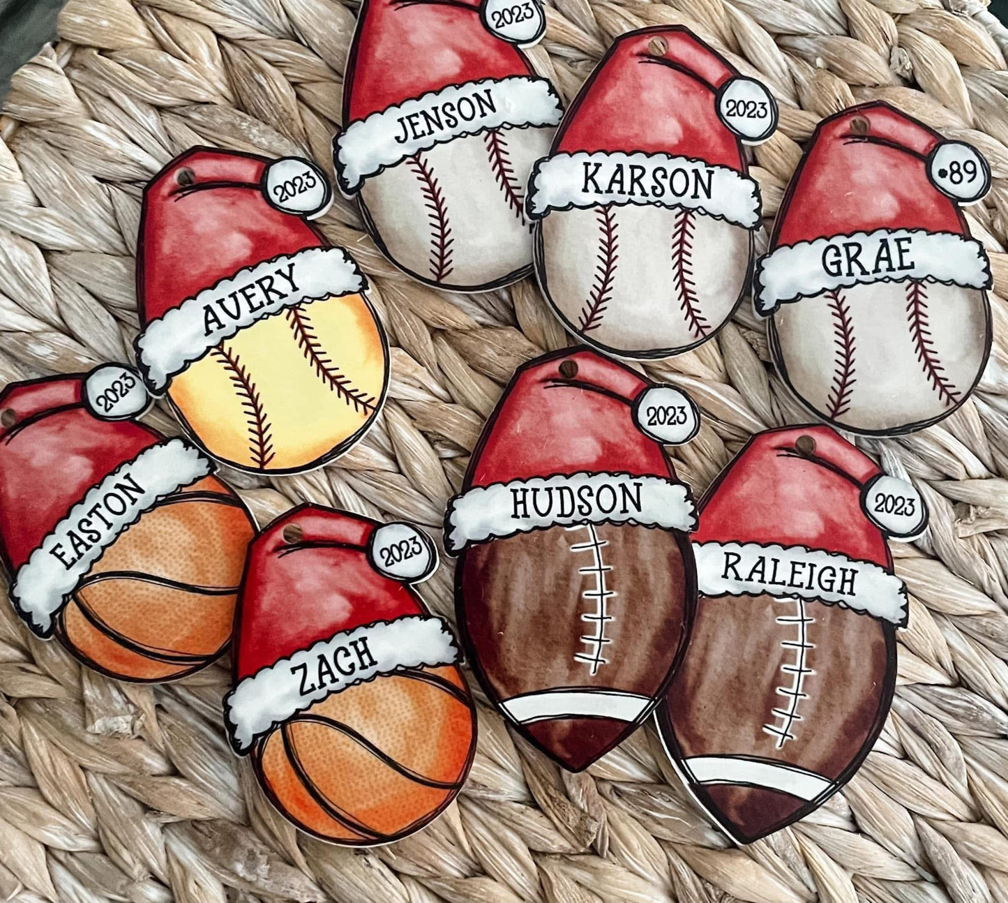 Custom Sports Christmas Ornament PreO