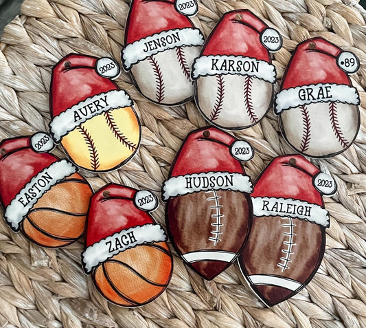 Custom Sports Christmas Ornament PreO