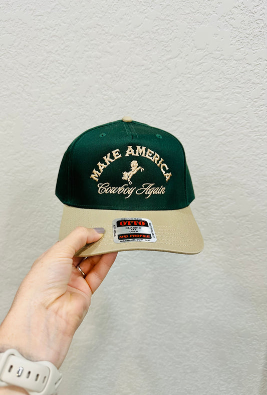 Make America Cowboy Again Embroidered Hat RTS