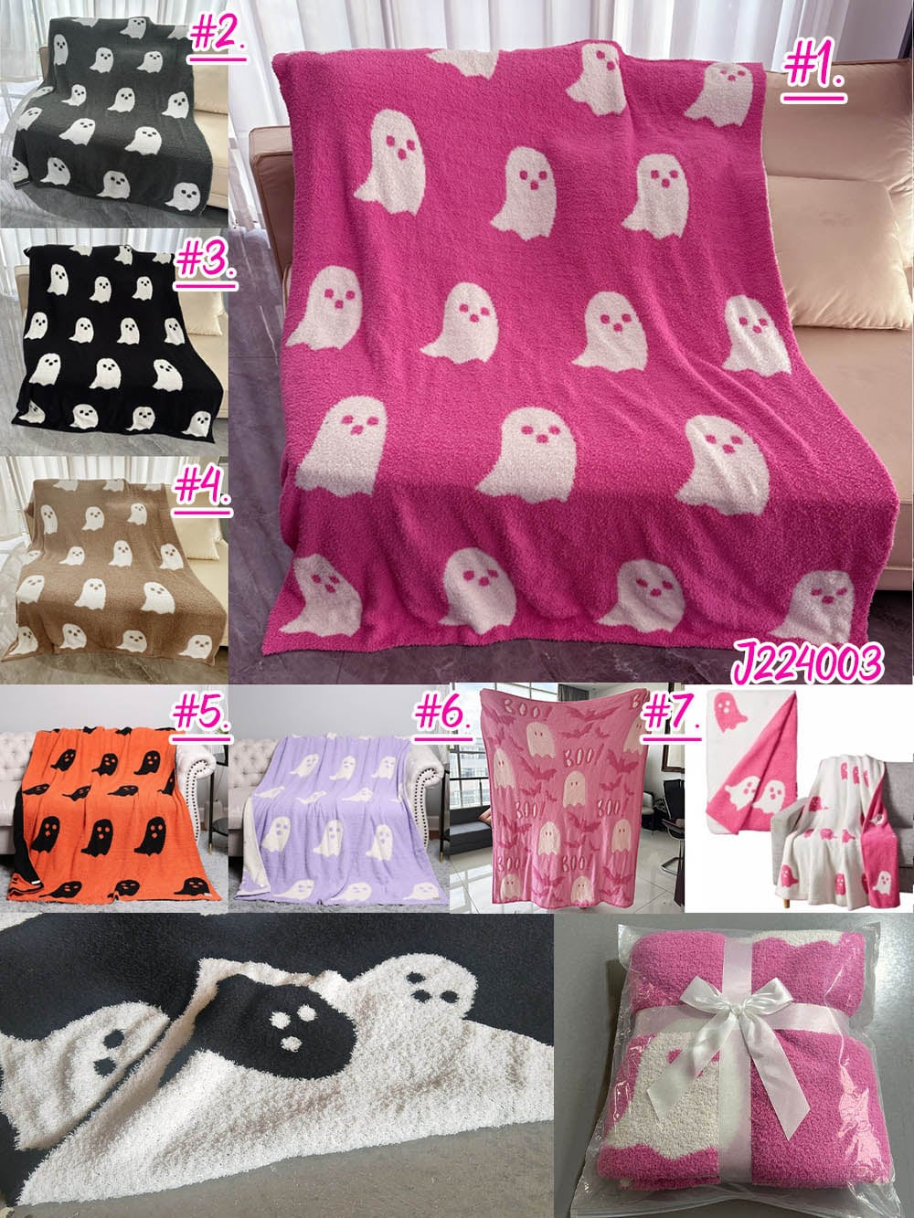 Luxe Sherpa Halloween Blanket RTS