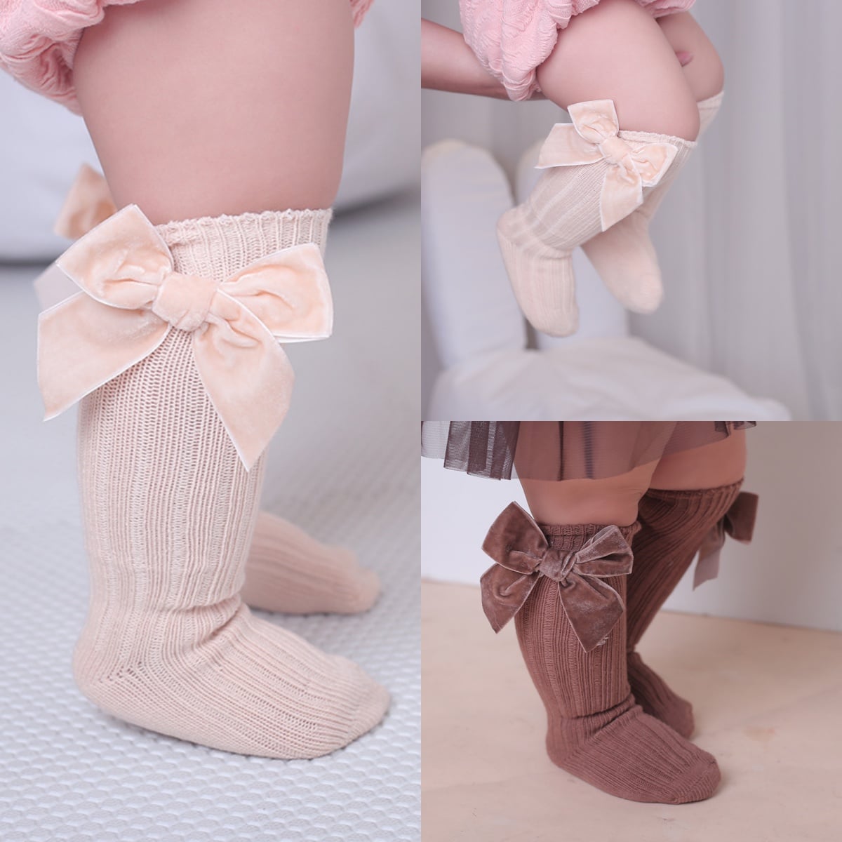 Knee High Bowknot Stockings RTS