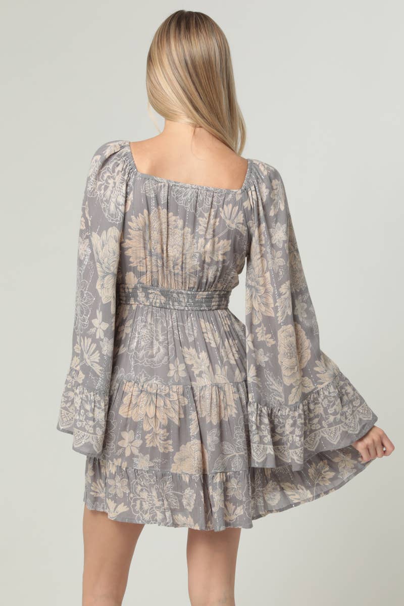 River Smocked Waist Short Dress