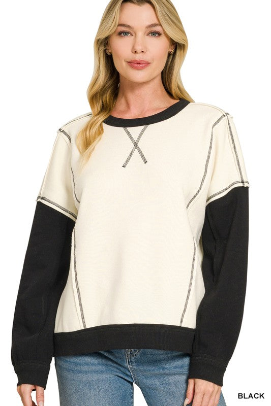 University Colorblock Fleece Pullover