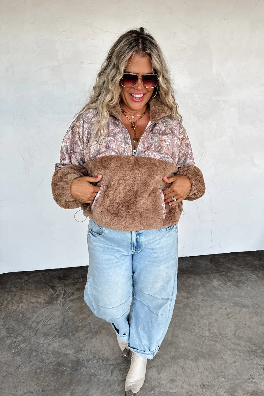 Dara Sherpa Camo Pullover RTS