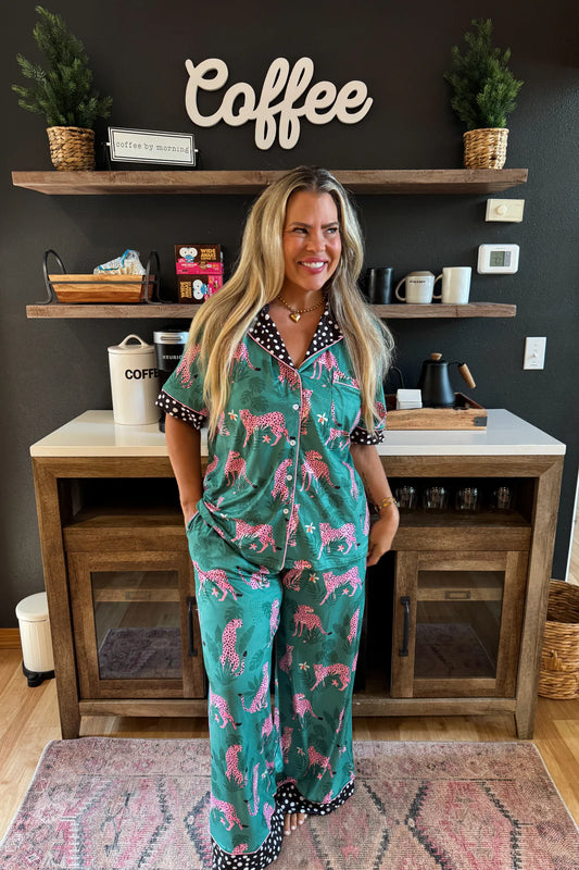 Pink Leopard Luxe PJ Set PreO
