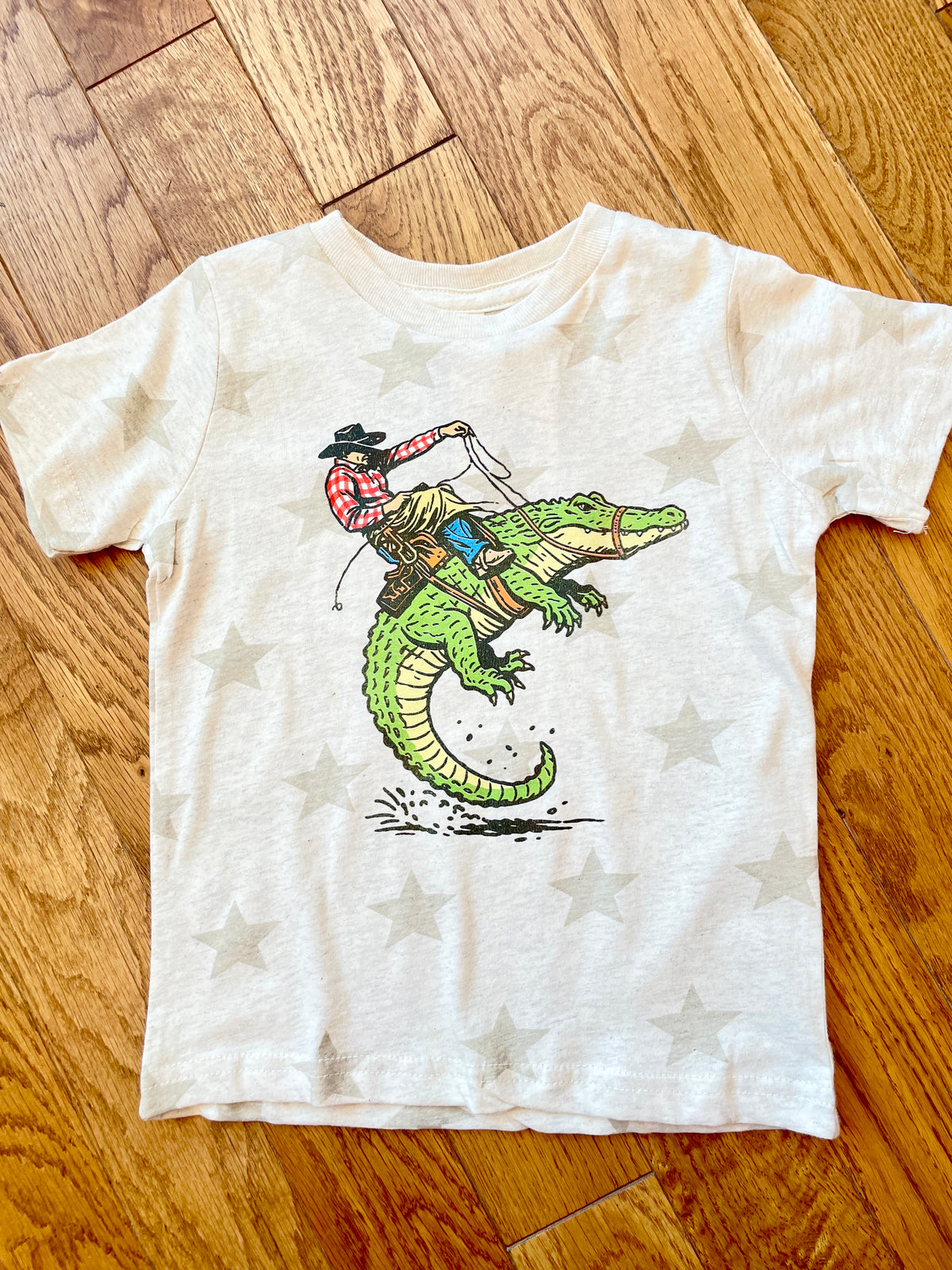 Cowboy Gator Kids Tee