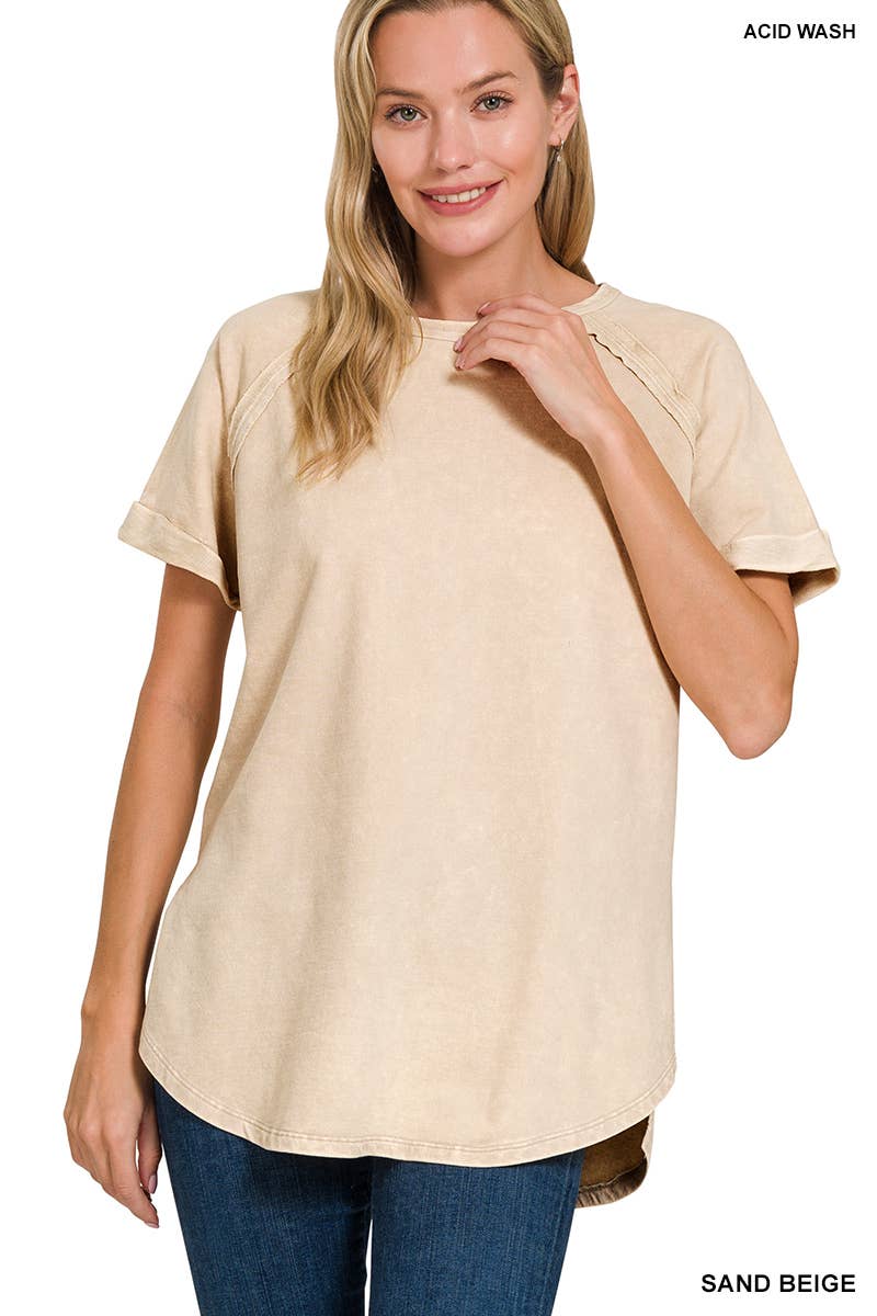 Faith French Terry Vintage Wash Tee