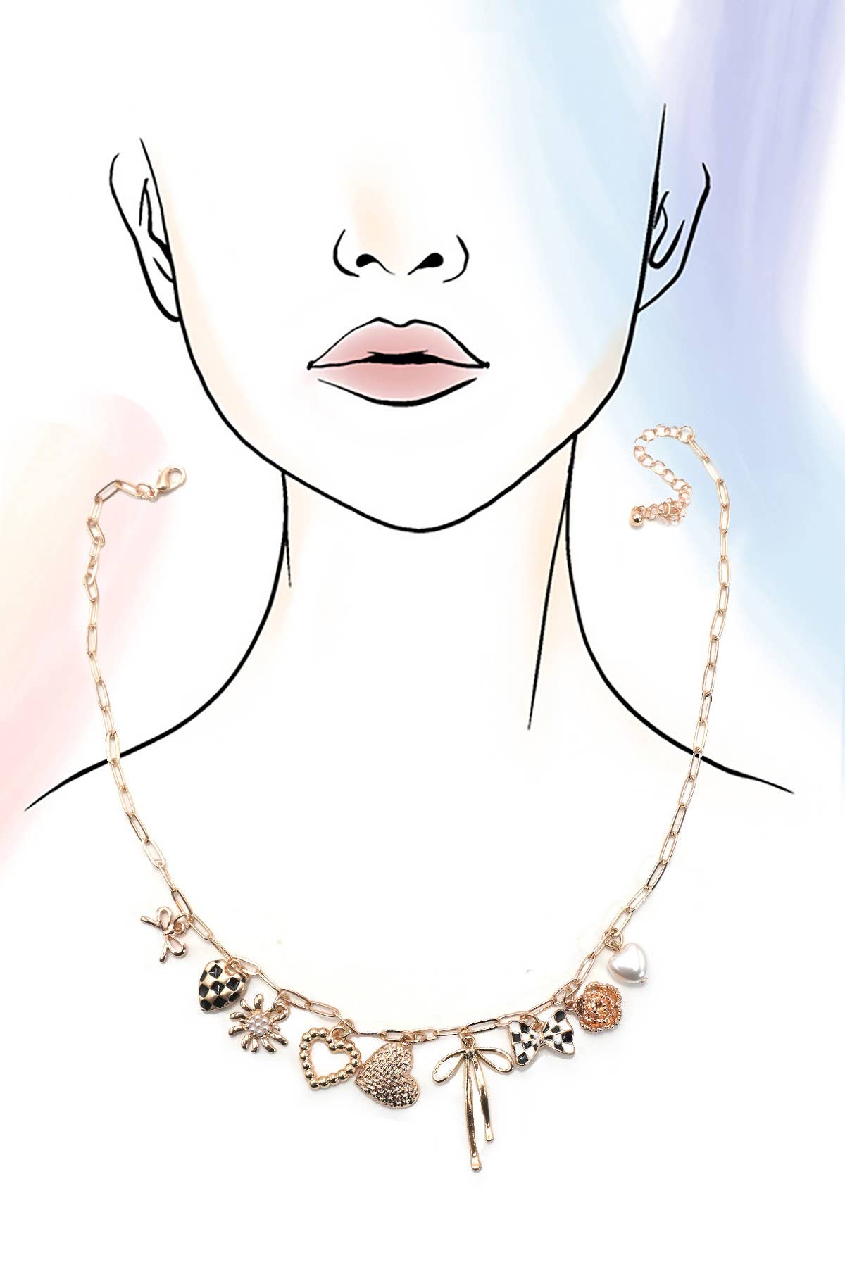 Cute & Bold Charm Necklace