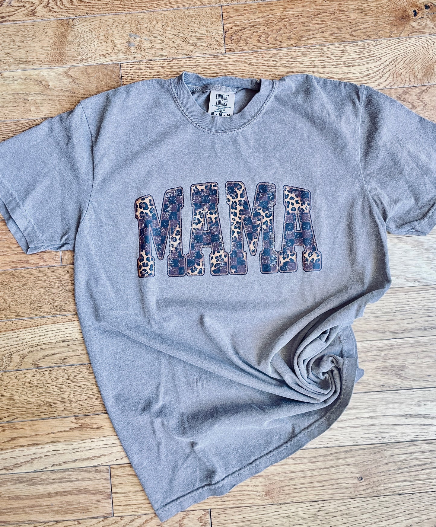 Espresso Check Leo Mama Tee