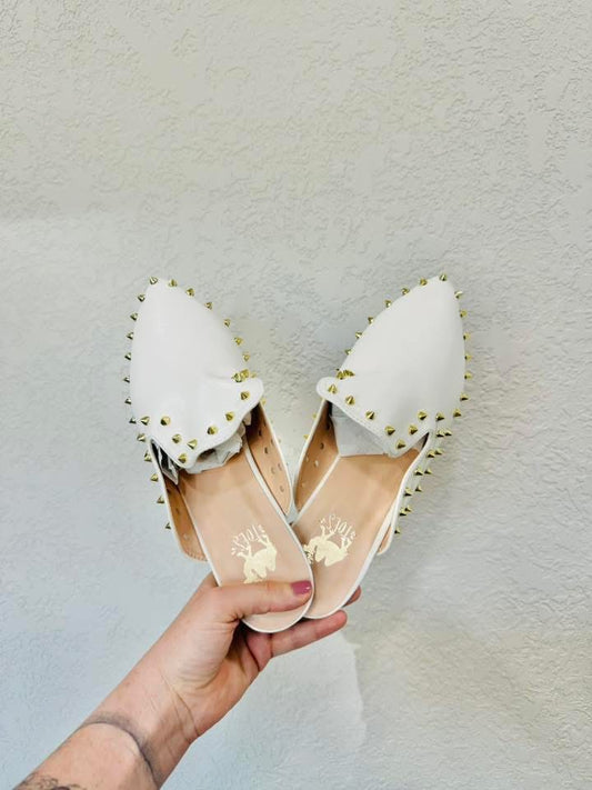 Anna Envy Studded Slip On Sandal