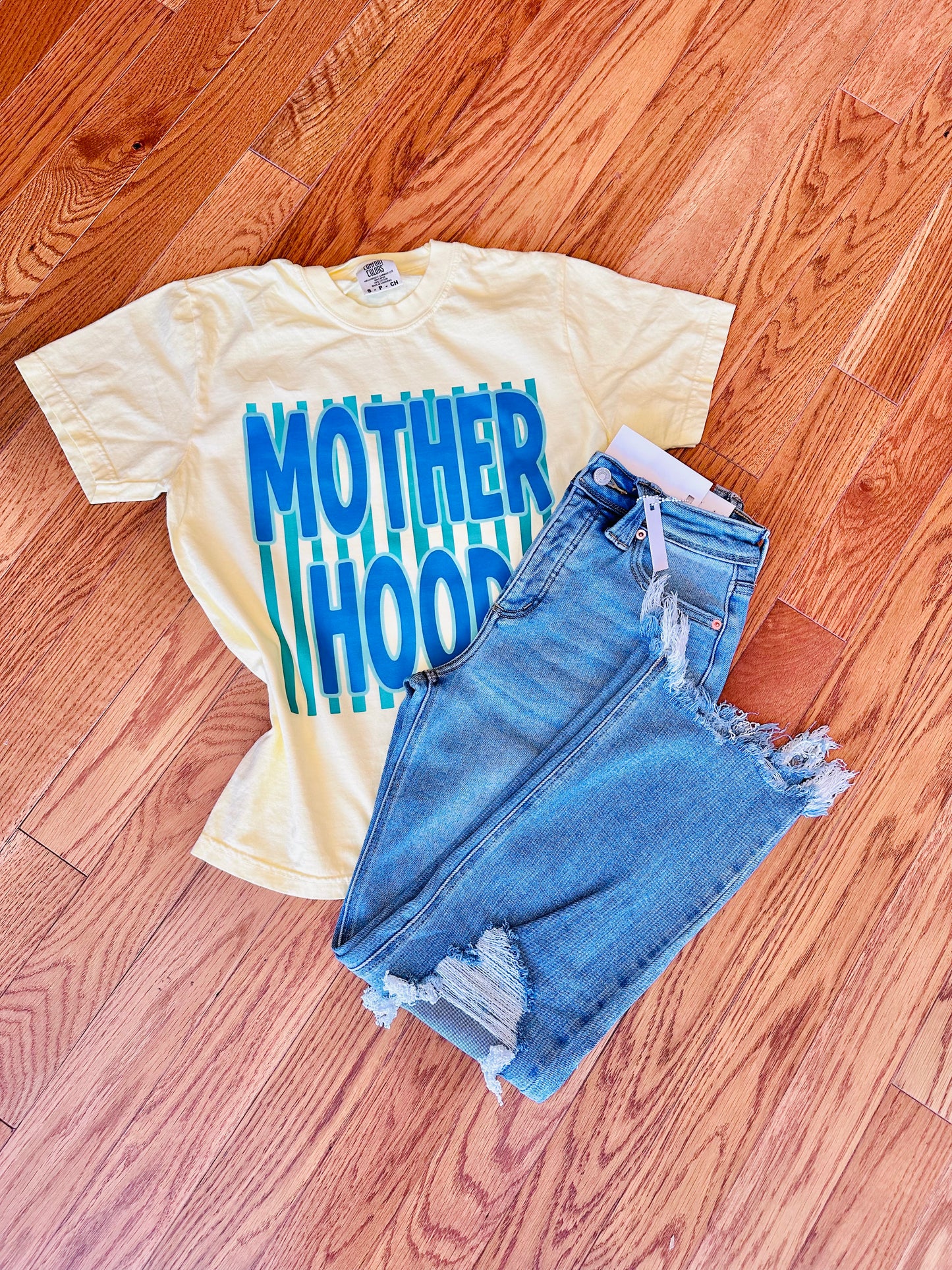 Blue Motherhood on Butter Tee