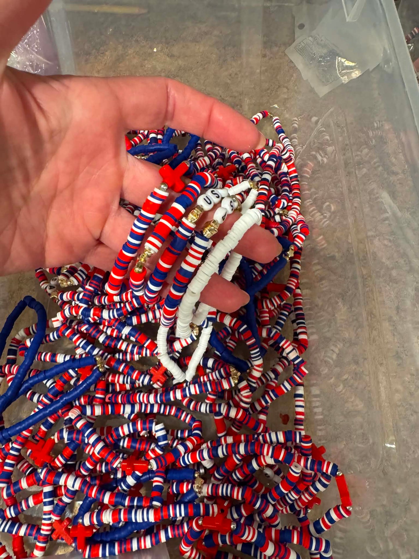 Individual Patriotic Bracelets