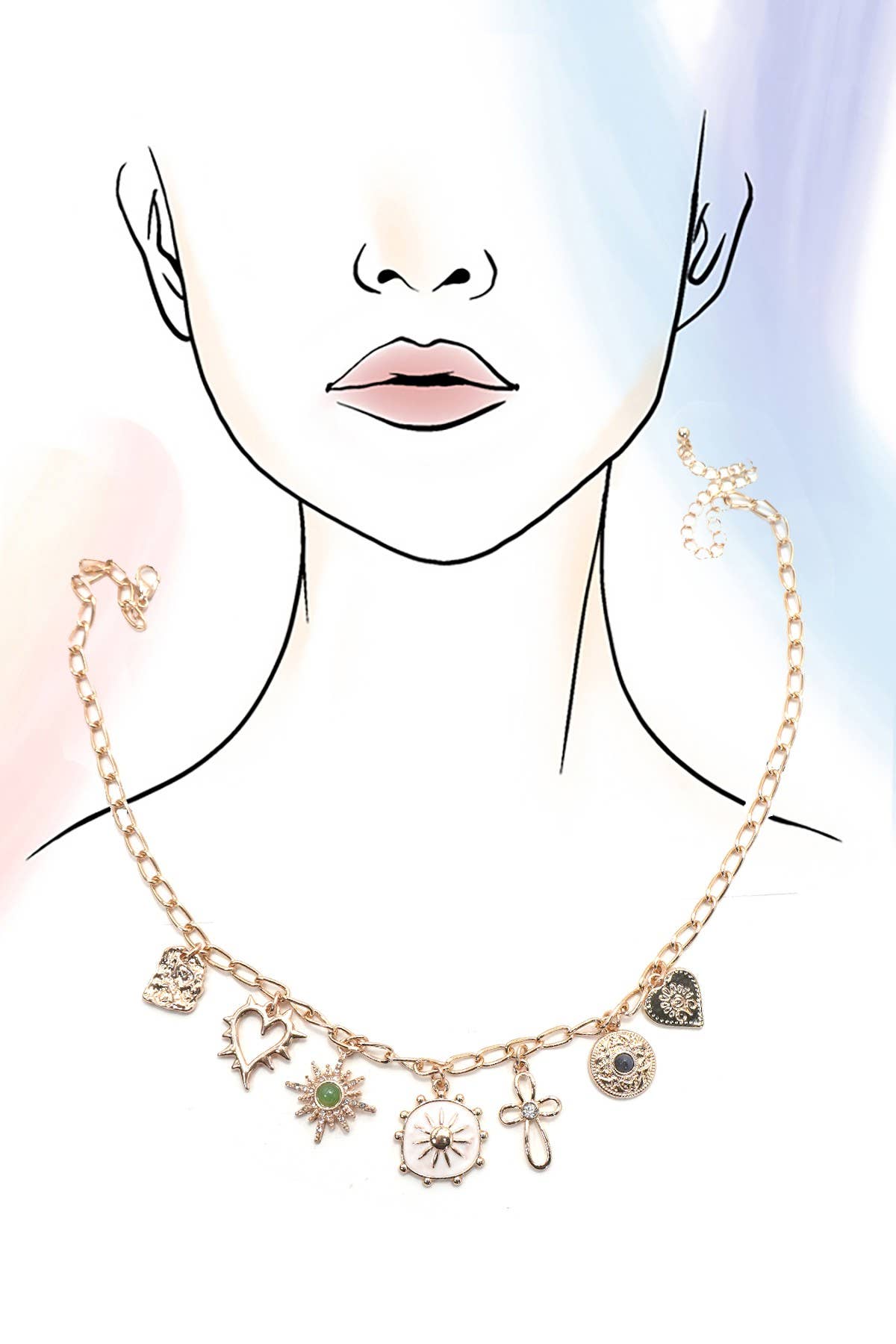 Sunny Faith Charm Necklace