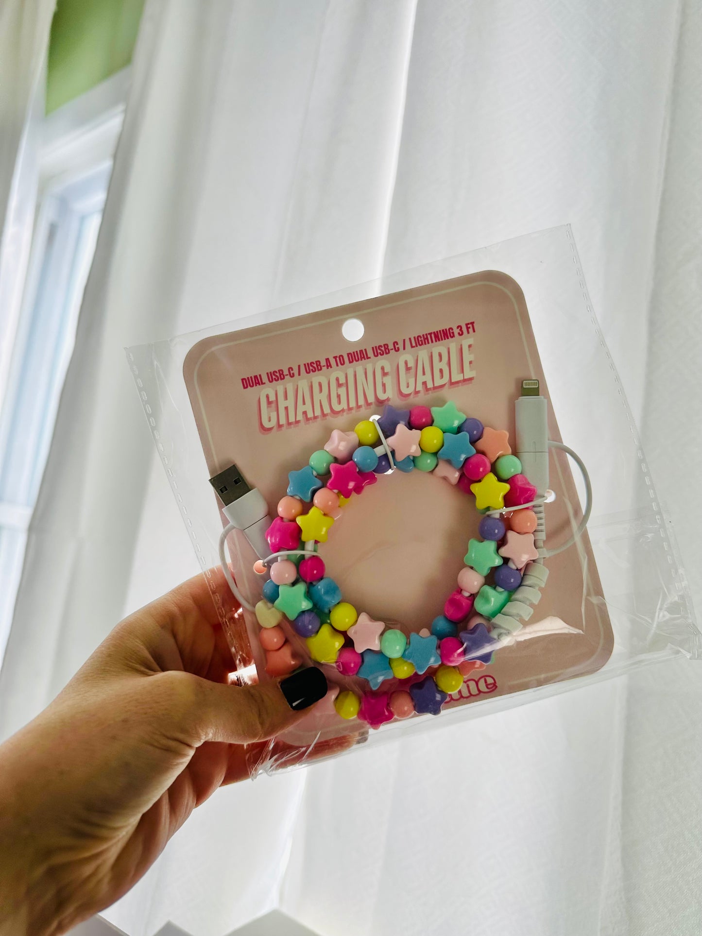 Lucky Charm Beaded Charger RTS