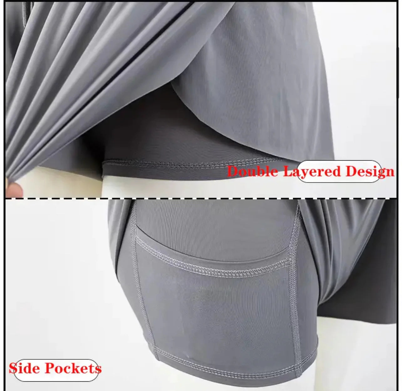 Women’s Viral Flowy Shorts W/Built in Spandex