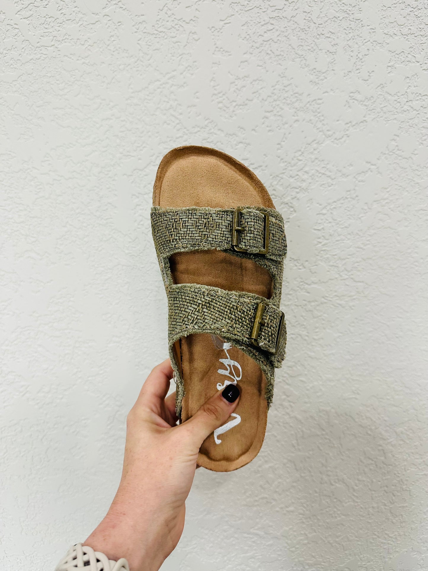 Sage Boho Woven Wanderer Sandals