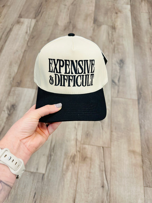 Expensive & Difficult Embroidered Hat RTS