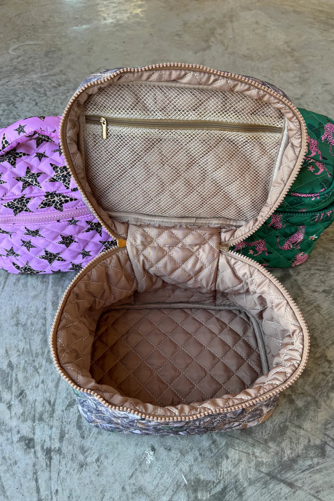 Quilted Puffer Makeup Bag (MATCHING PJ Option) PreO