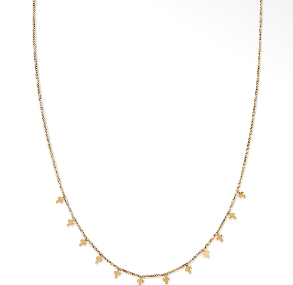 Cross Charms Gold Necklace