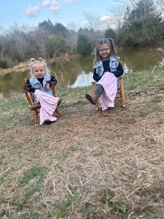 Pretty In Pink Striped Bells RTS