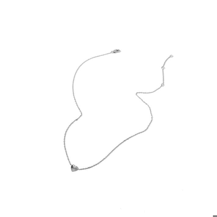 Hadley Heart Silver Necklace