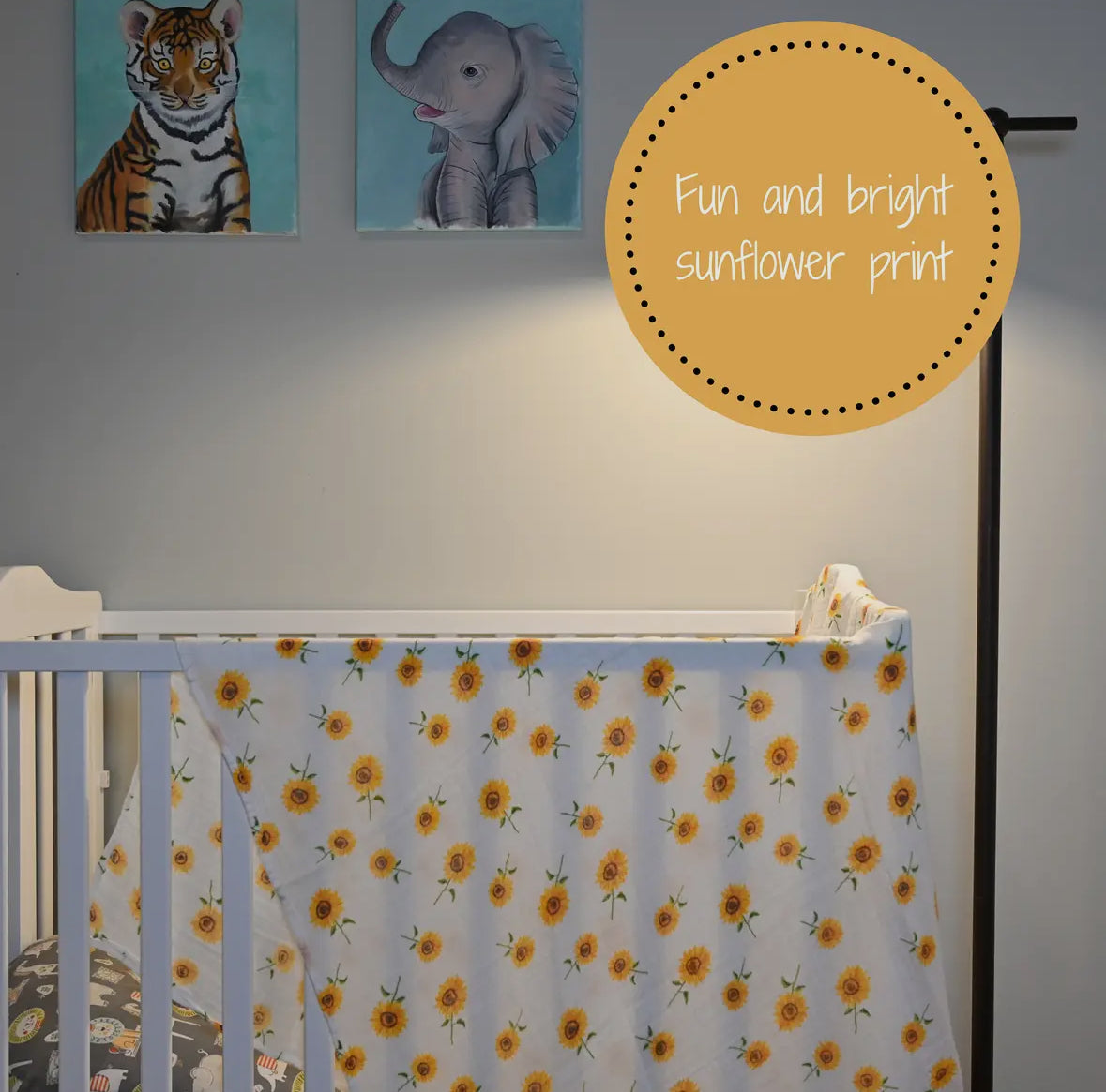 Sunflower Swaddle Blanket