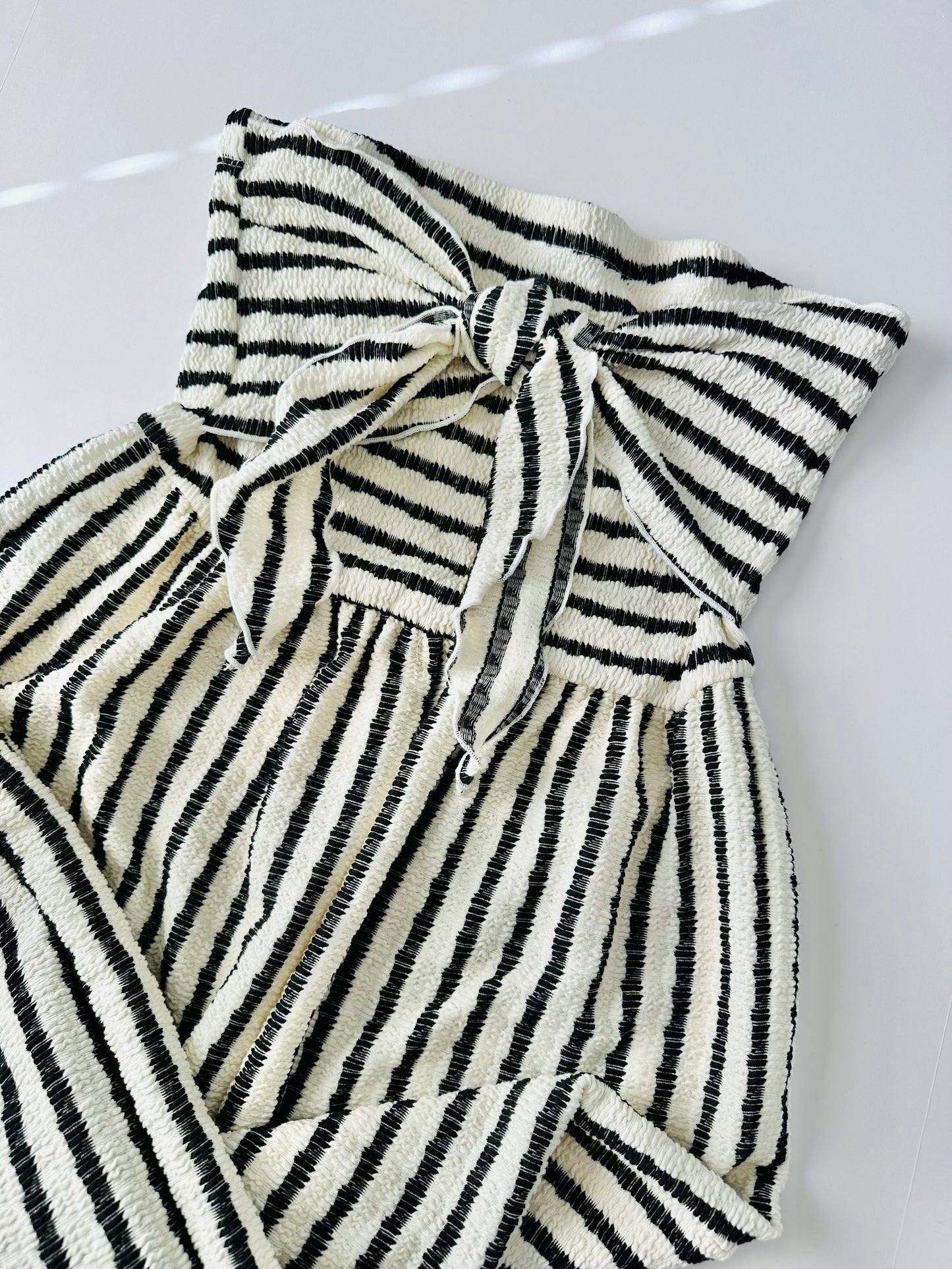 Strapless Knotted Beachfront Jumper W/ pockets RTS