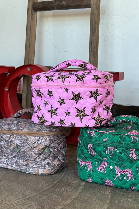 Quilted Puffer Makeup Bag (MATCHING PJ Option) PreO