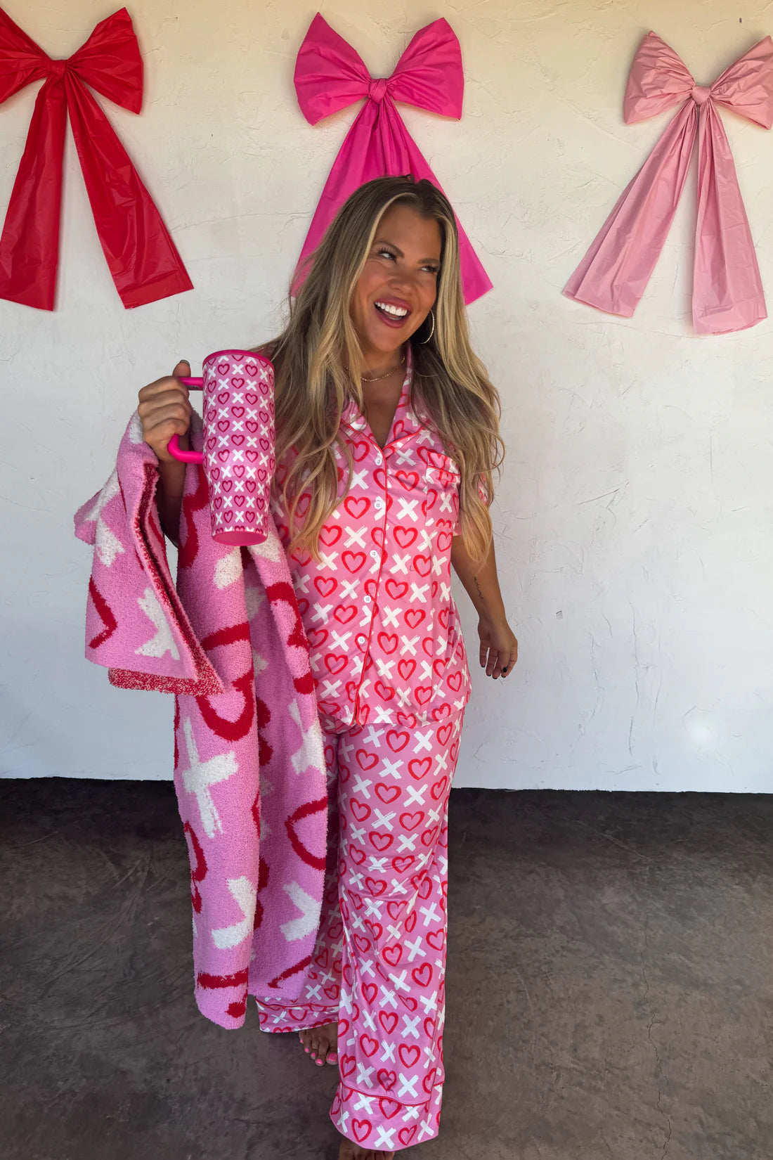 XOXO Hearts Luxe PJ Set RTS