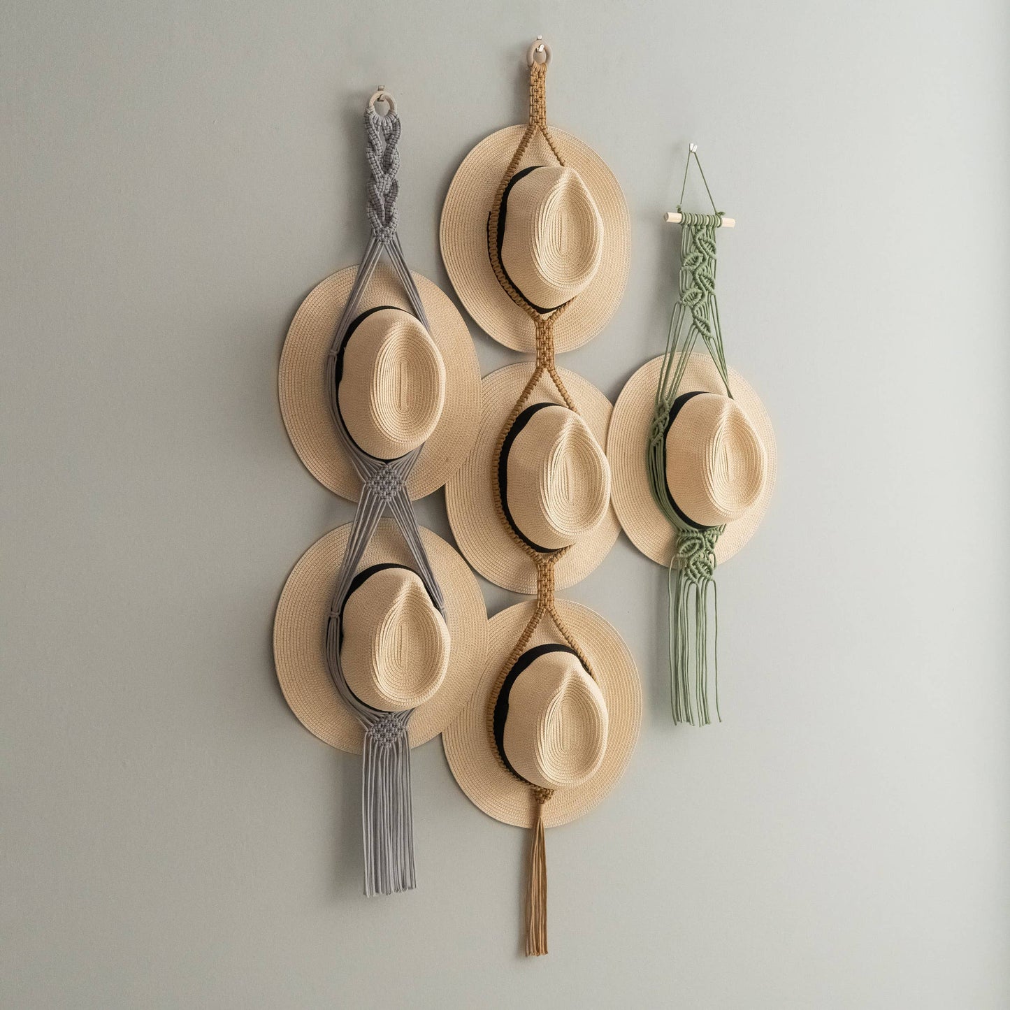 Boho Macrame Hat Hanger/Organizer