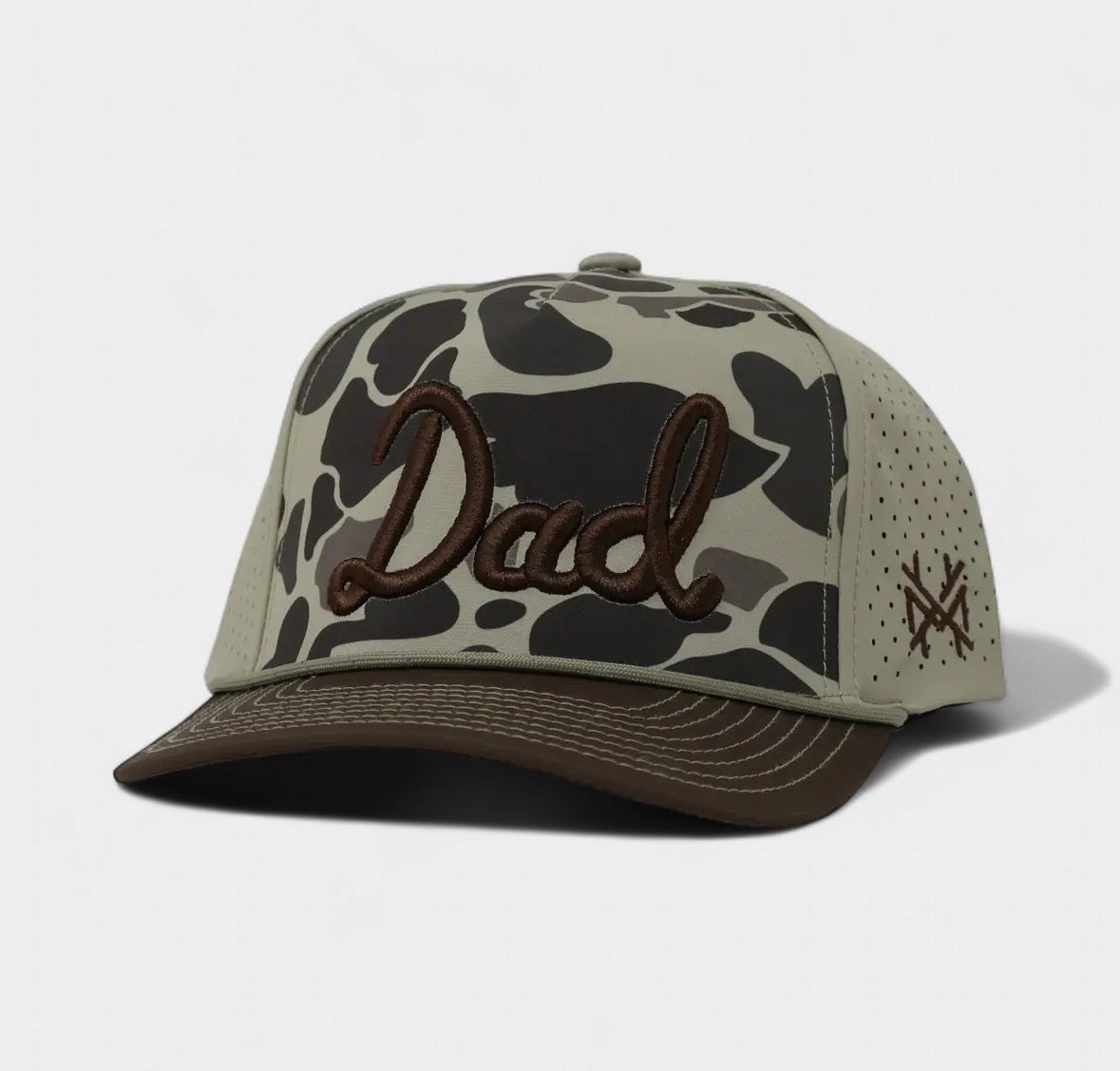 Dad Retro Green Timber 7 Panel Hat
