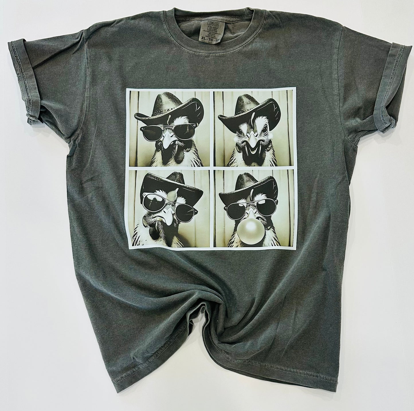 Chicken Mugshot Collage Comfort Colors Tee - Adult // Youth