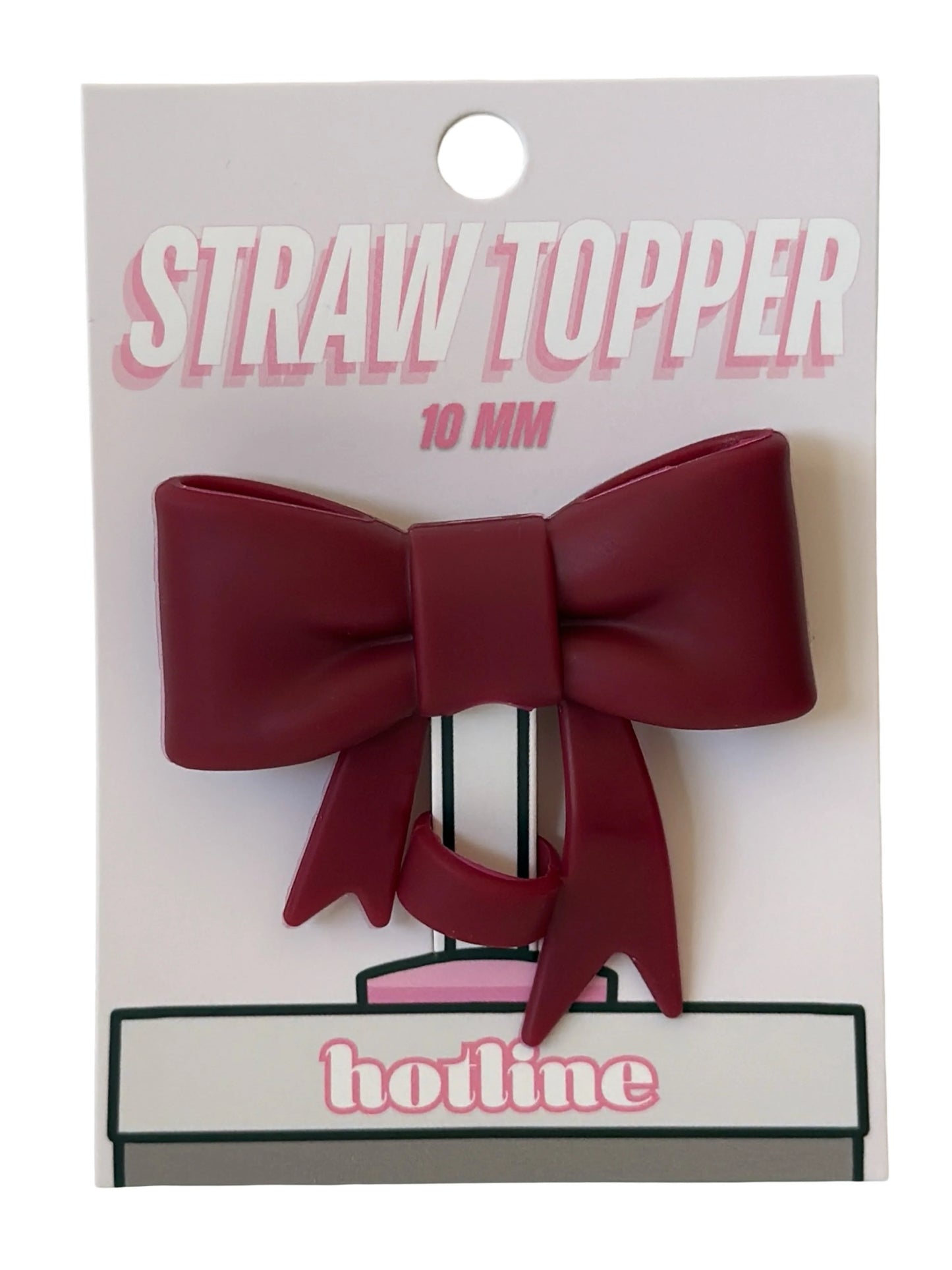 Maroon Straw Topper RTS