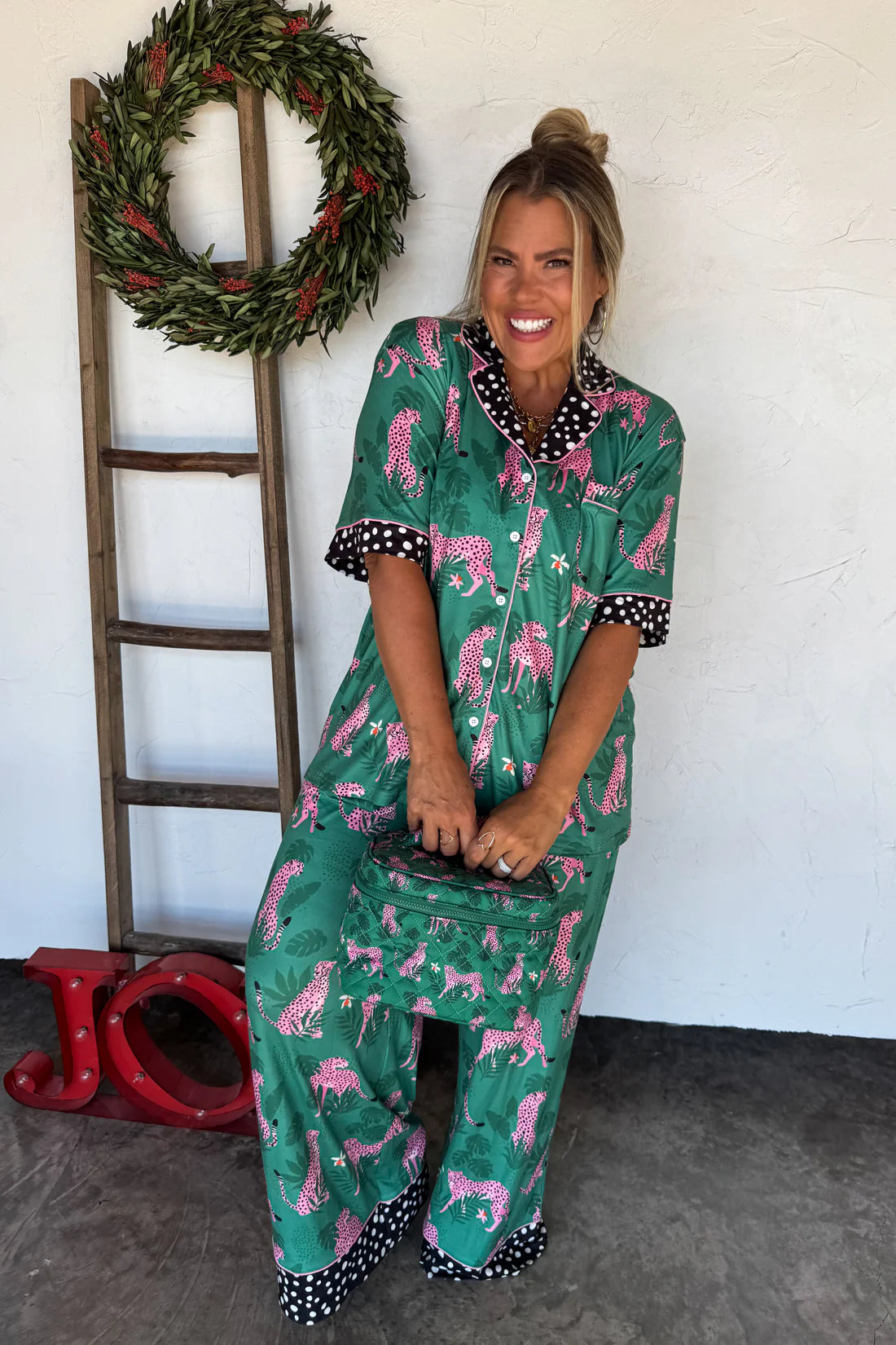 Pink Leopard Luxe PJ Set PreO