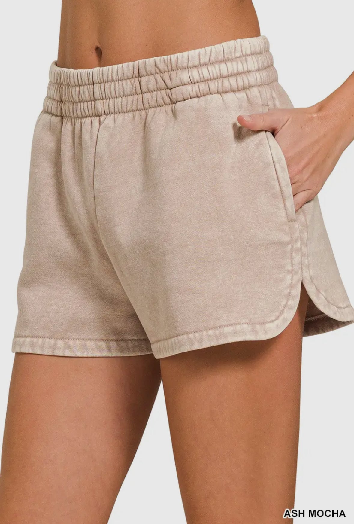 Skye Acid Washed Dolphin Shorts RTS