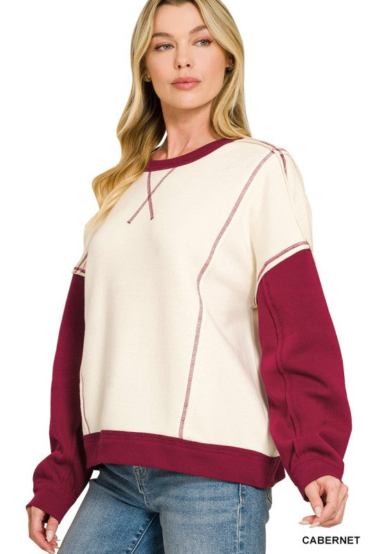 University Colorblock Fleece Pullover