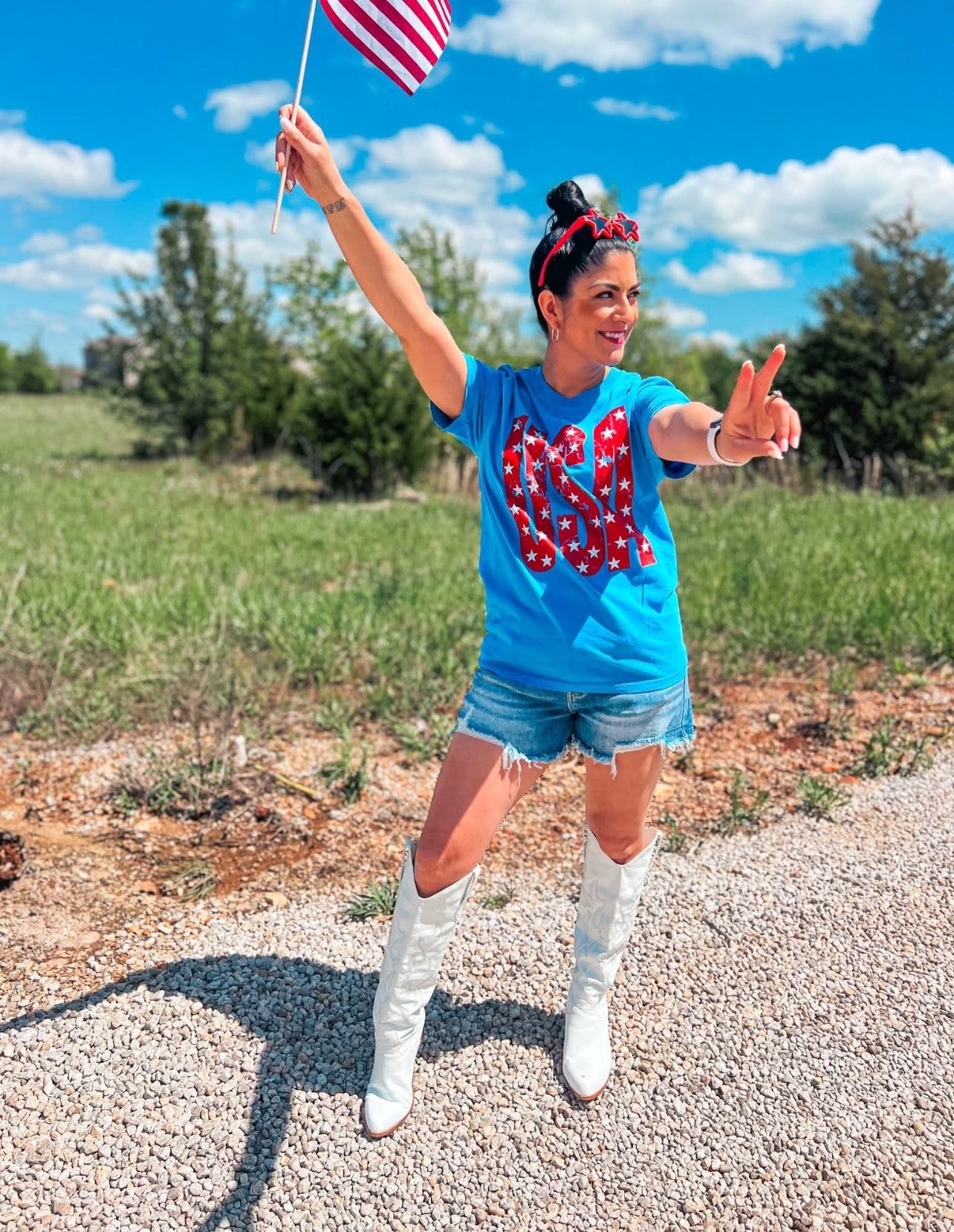 Distressed USA Stars