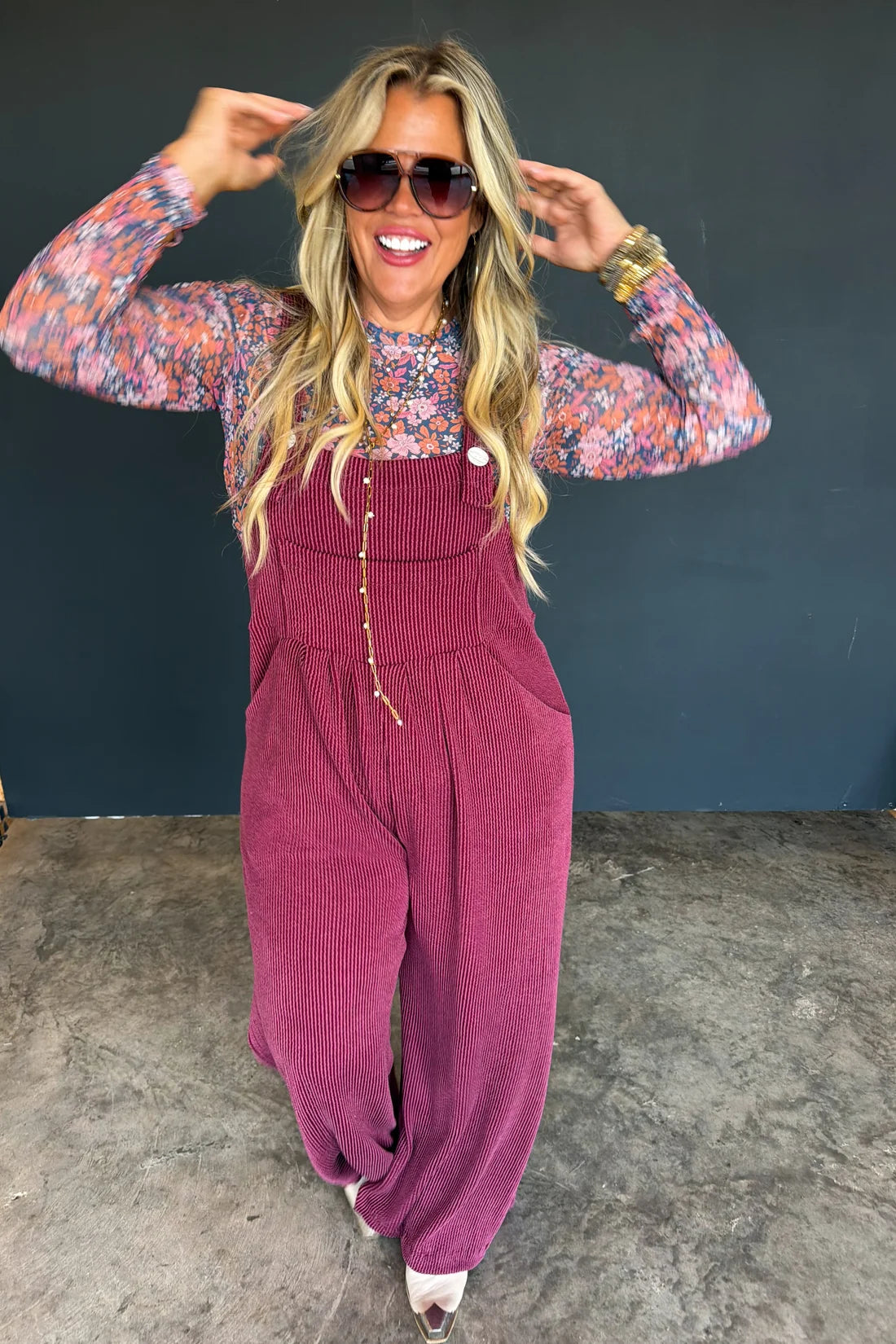 Ready Or Not Ribbed Overalls