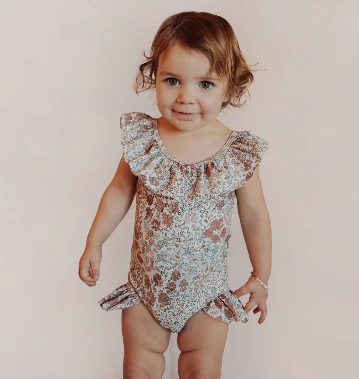 Opal Floral Ruffle Swimmie PreO