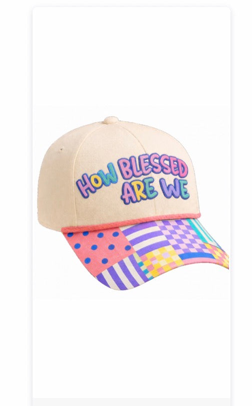 How Blessed Are We Patchwork Hat