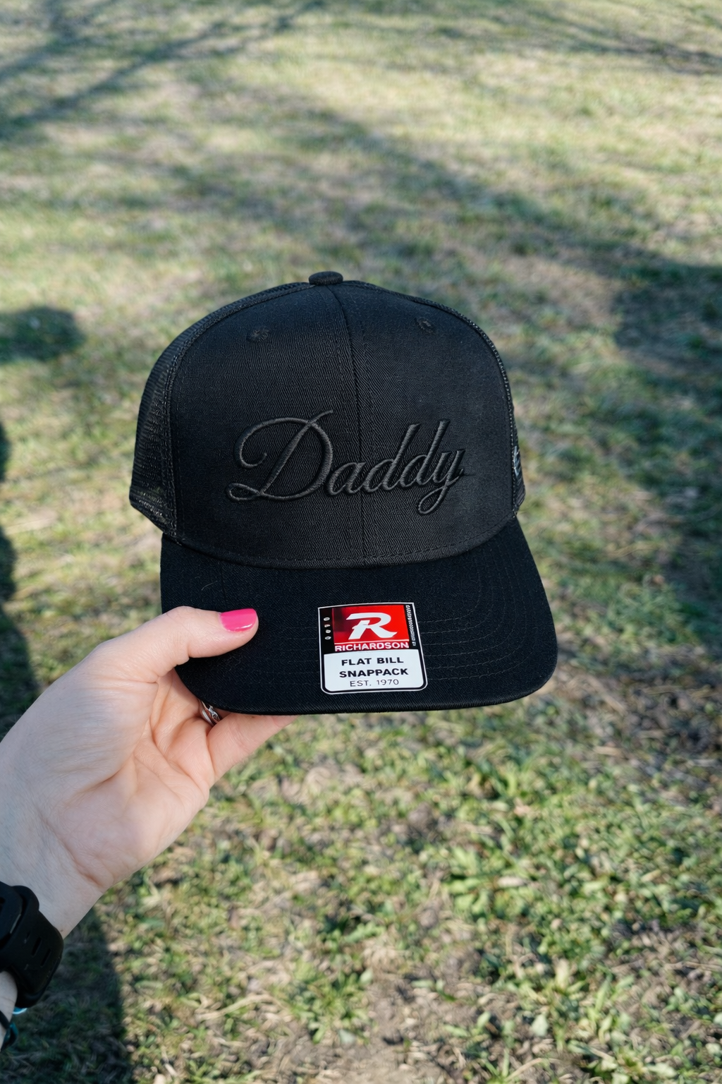 Daddy Retro Blackout 7 Panel Hat