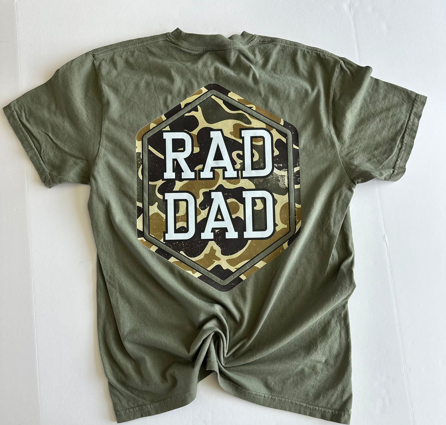 Camo Rad Dad Comfort Color Tee