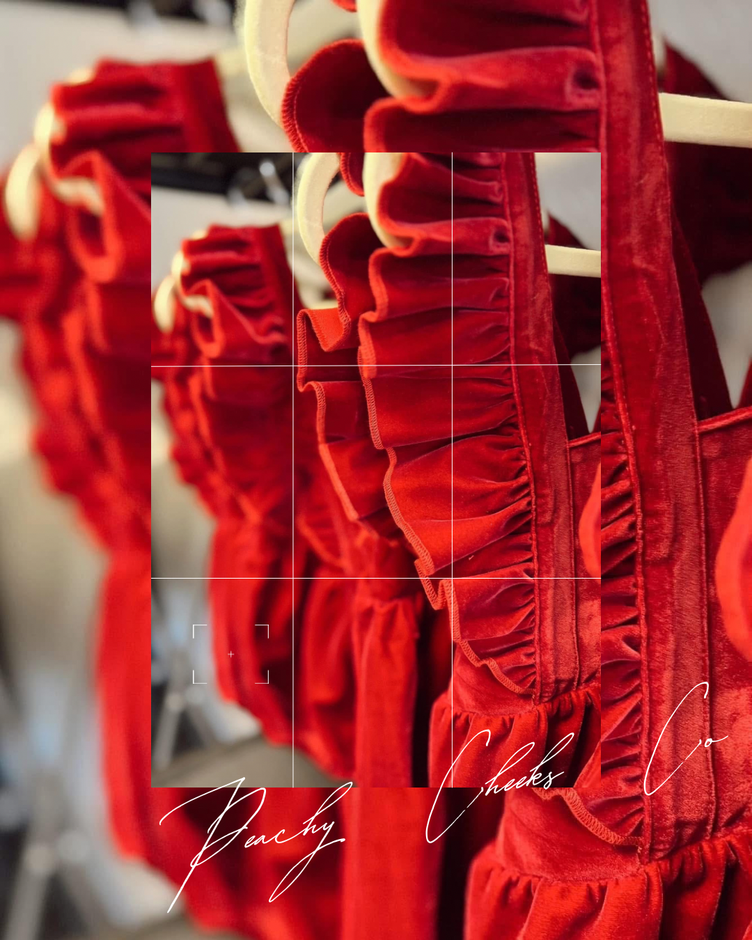 Red Velvet Ruffle Romper RTS