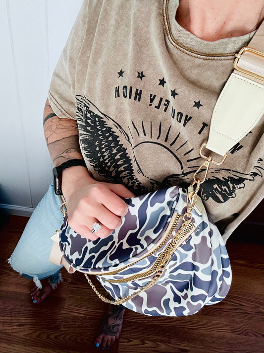Camo On-The-Go Oversized Bum Bag RTS