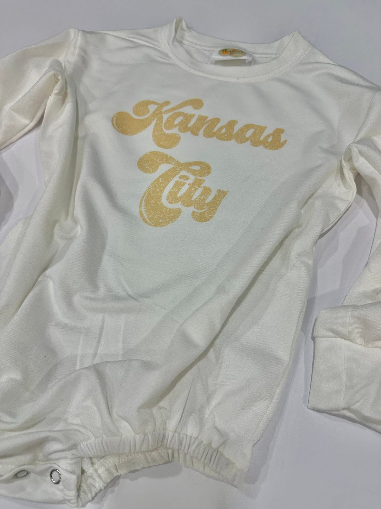 Retro Kansas City Long Sleeve Bubble Onesie RTS